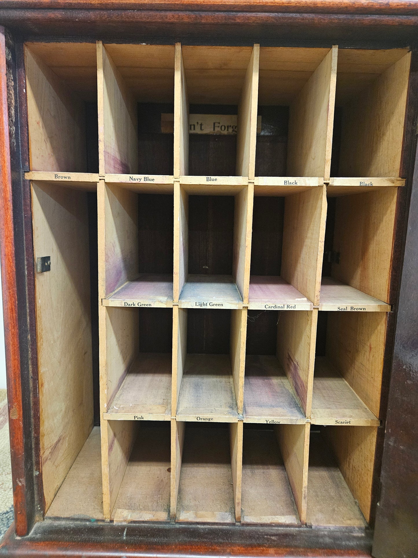 Antique Original DY O LA DYE Country Store Display Cabinet.