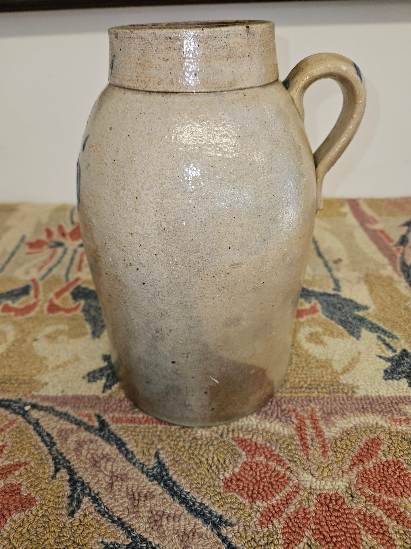 Ohio Stoneware Blue Cobalt Decorated Storage Jar