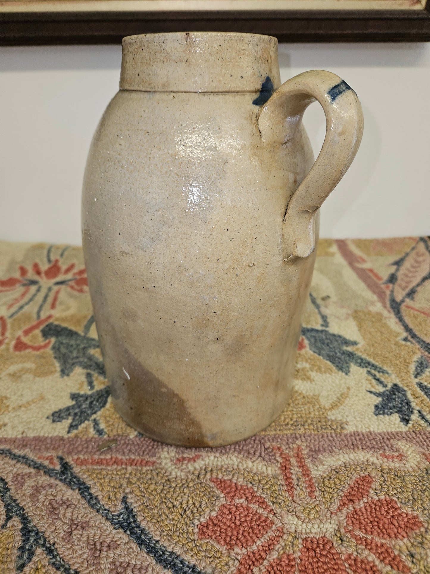 Ohio Stoneware Blue Cobalt Decorated Storage Jar