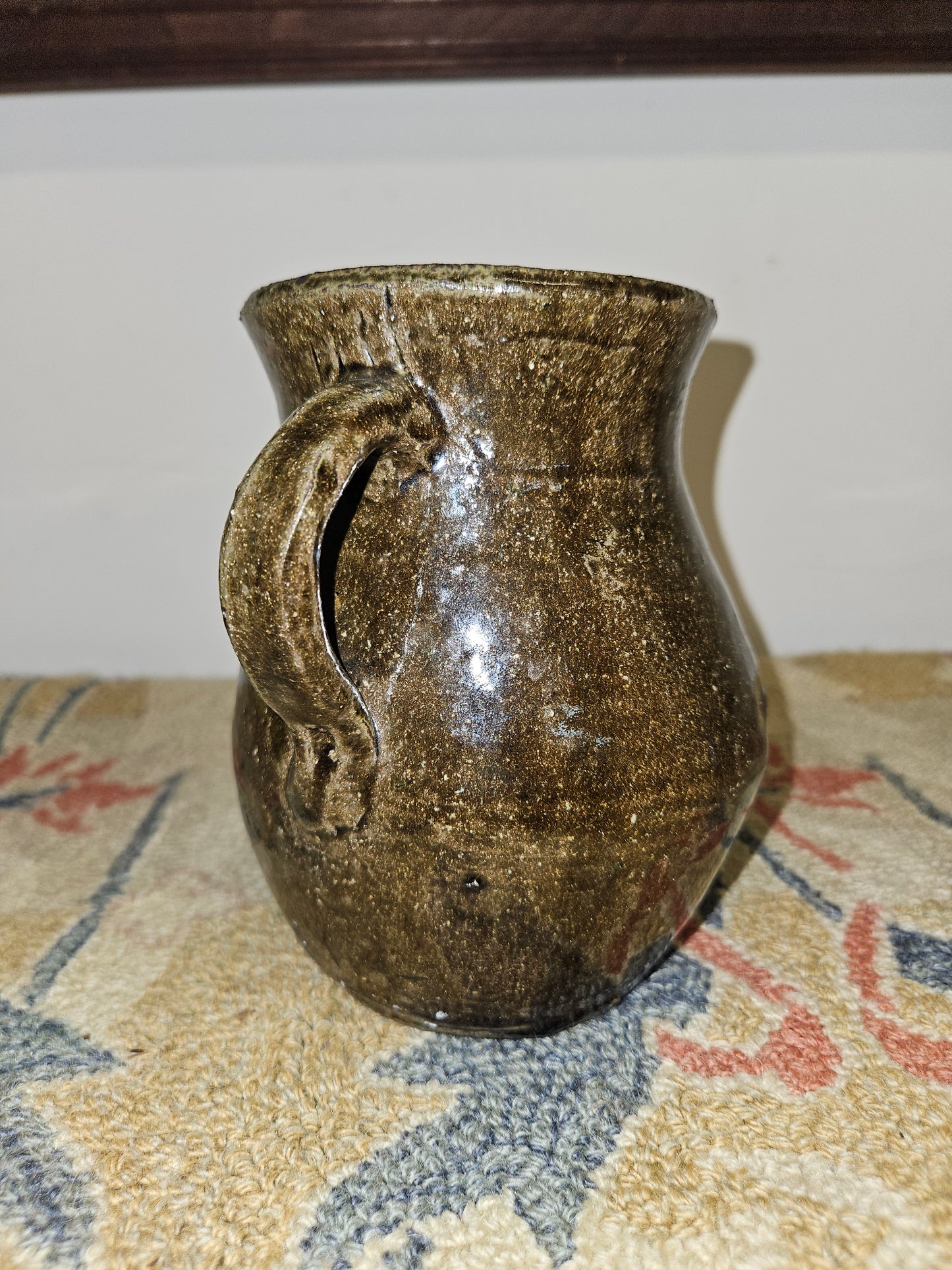 Matthew Hewell Alkaline Glazed Small Pitcher.