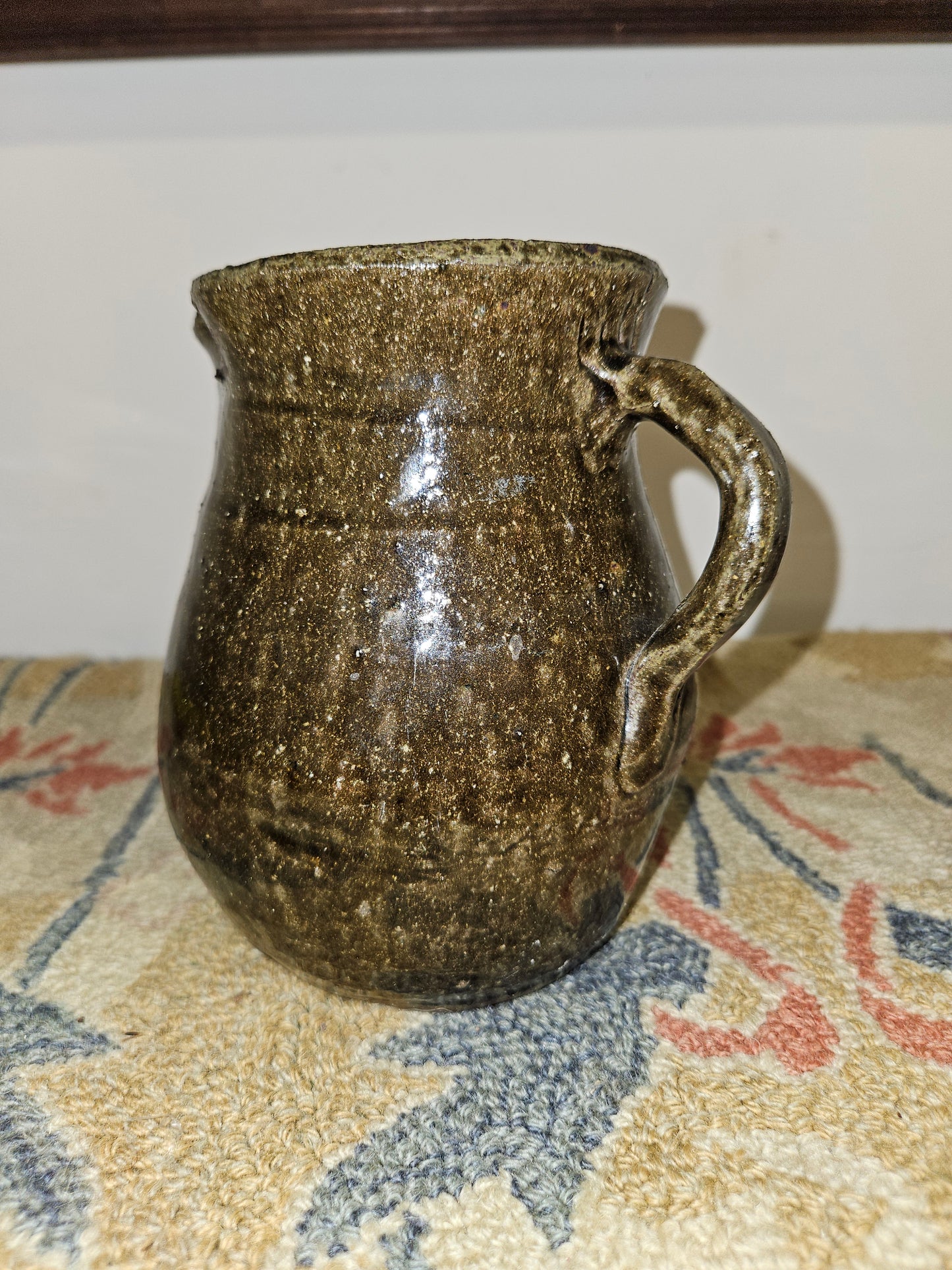 Matthew Hewell Alkaline Glazed Small Pitcher.