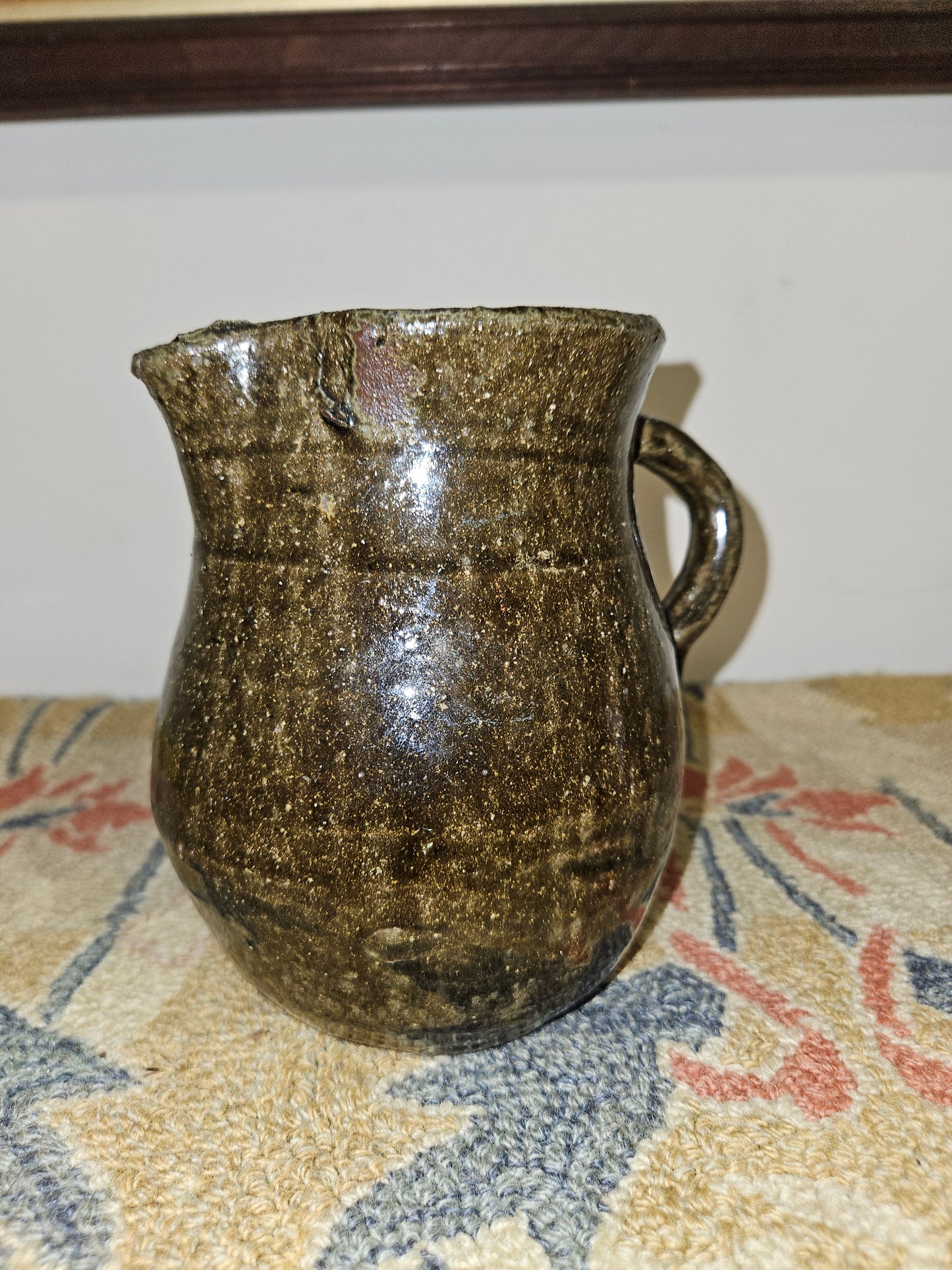 Matthew Hewell Alkaline Glazed Small Pitcher.
