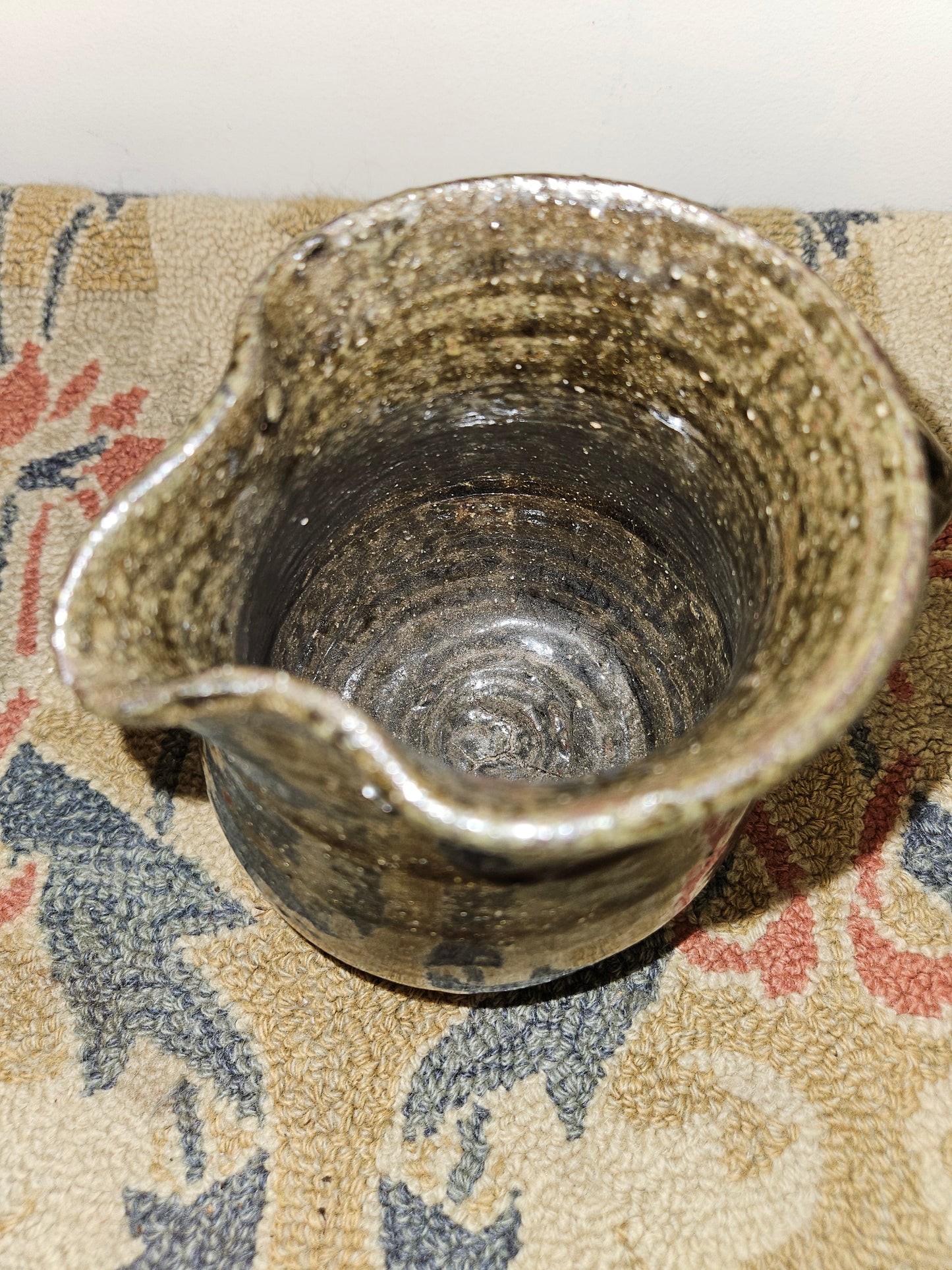 Matthew Hewell Alkaline Glazed Small Pitcher.