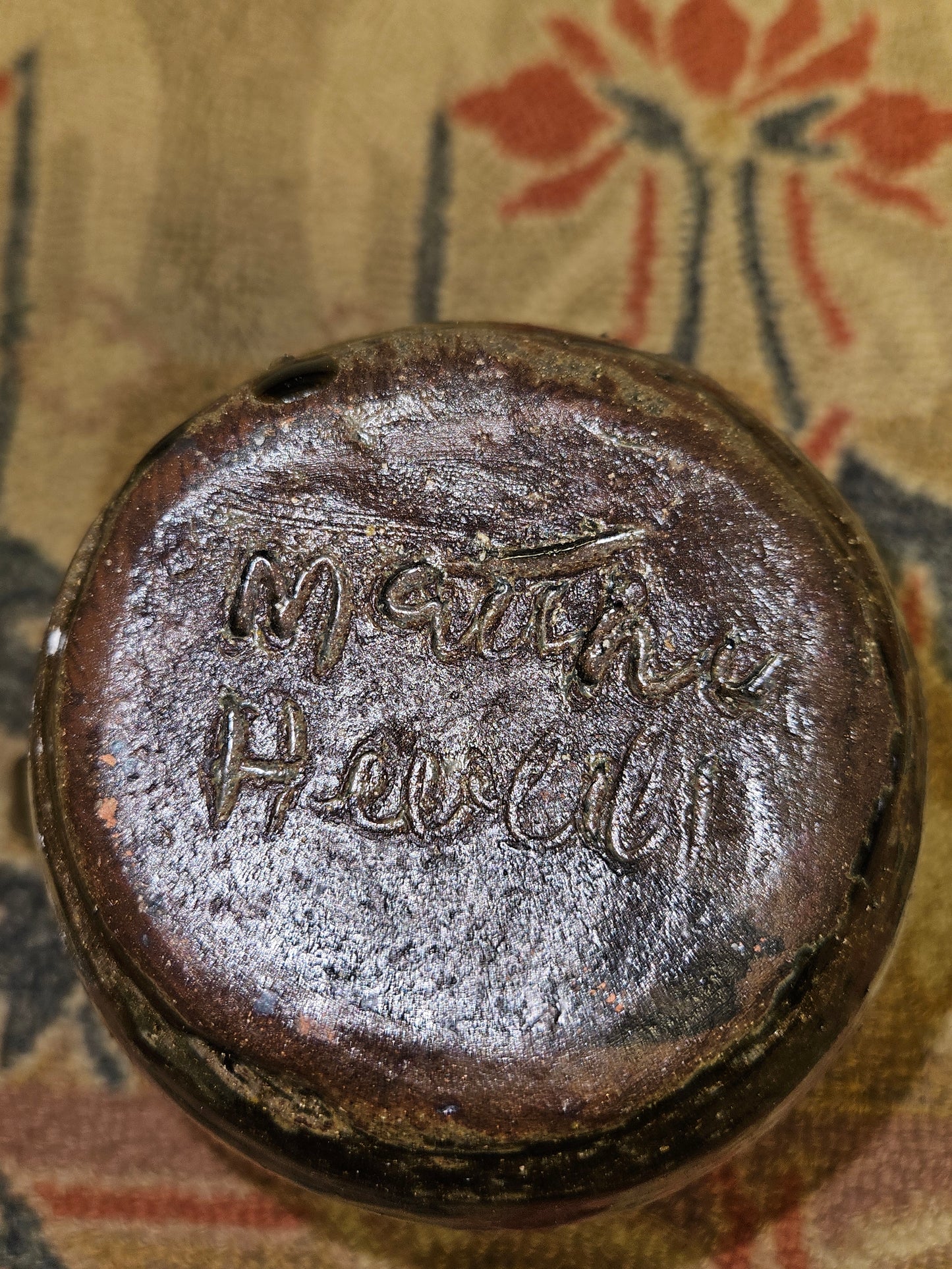 Matthew Hewell Alkaline Glazed Small Pitcher.