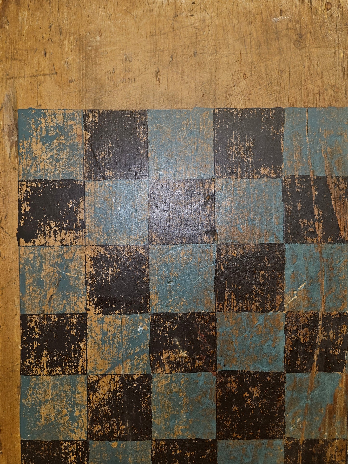 Primitive Blue & Black Game Board.