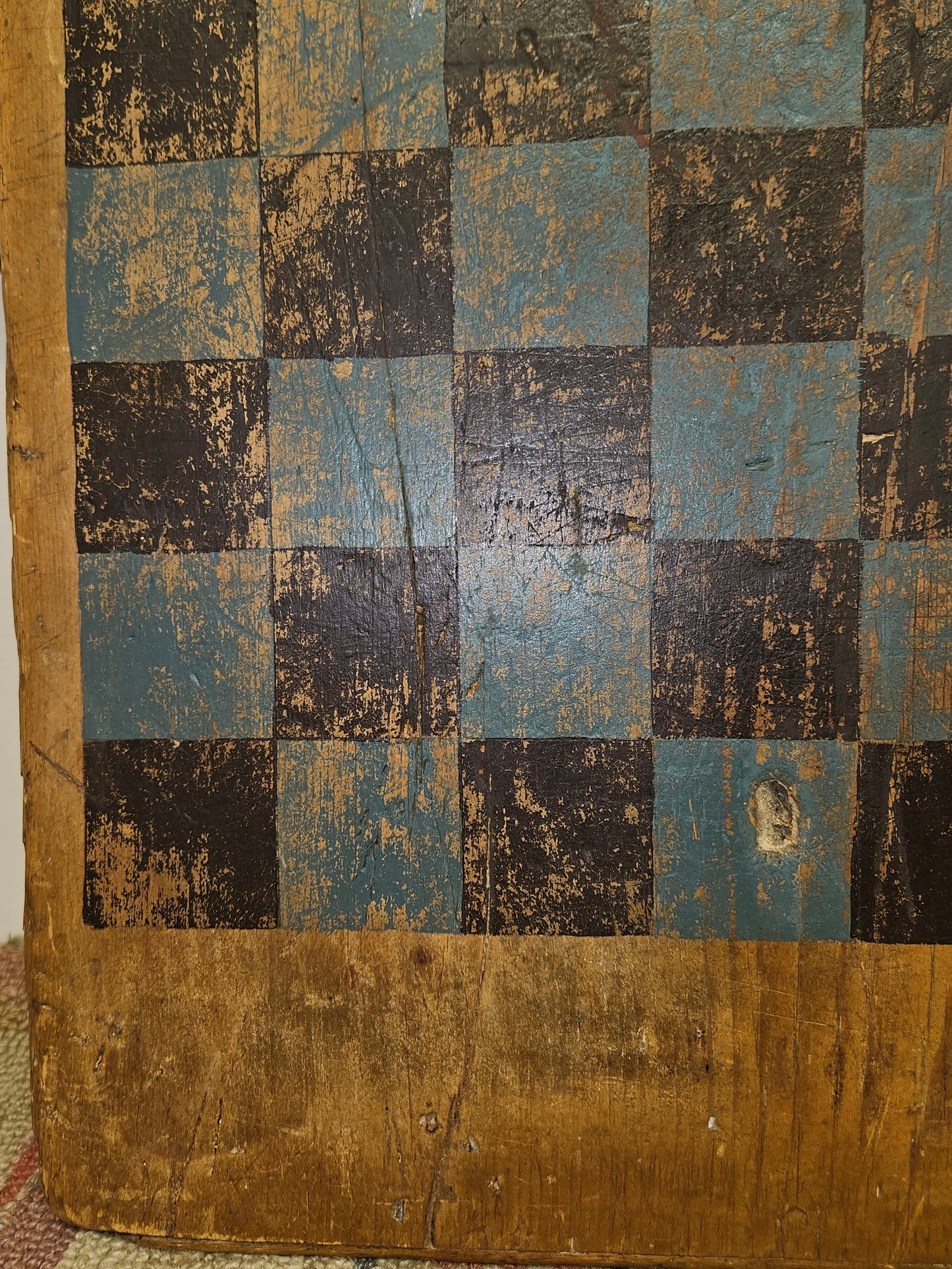 Primitive Blue & Black Game Board.