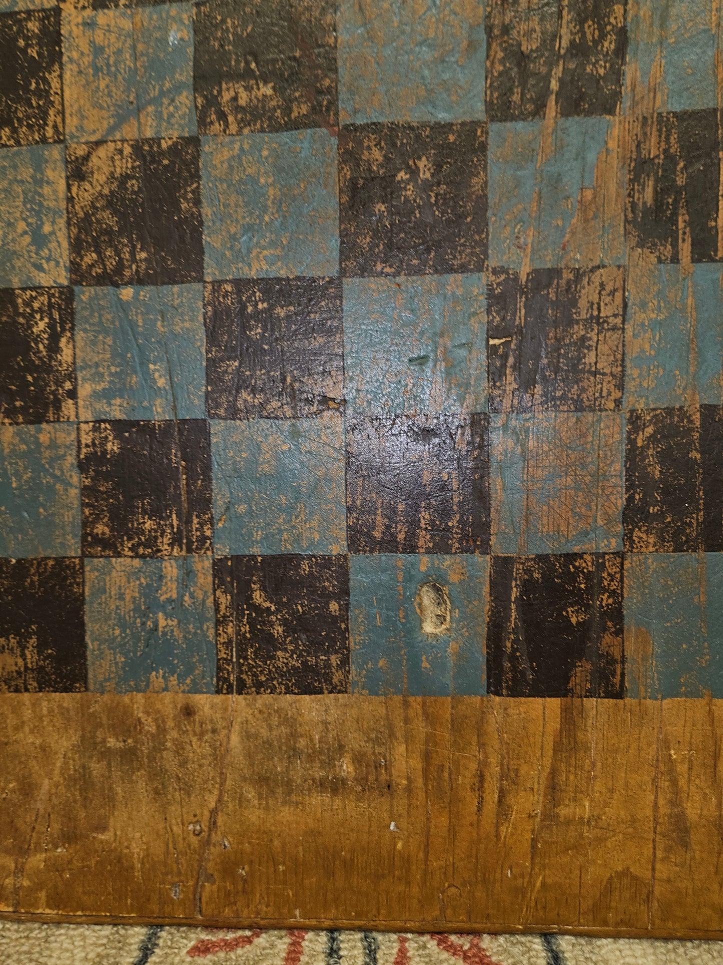 Primitive Blue & Black Game Board.