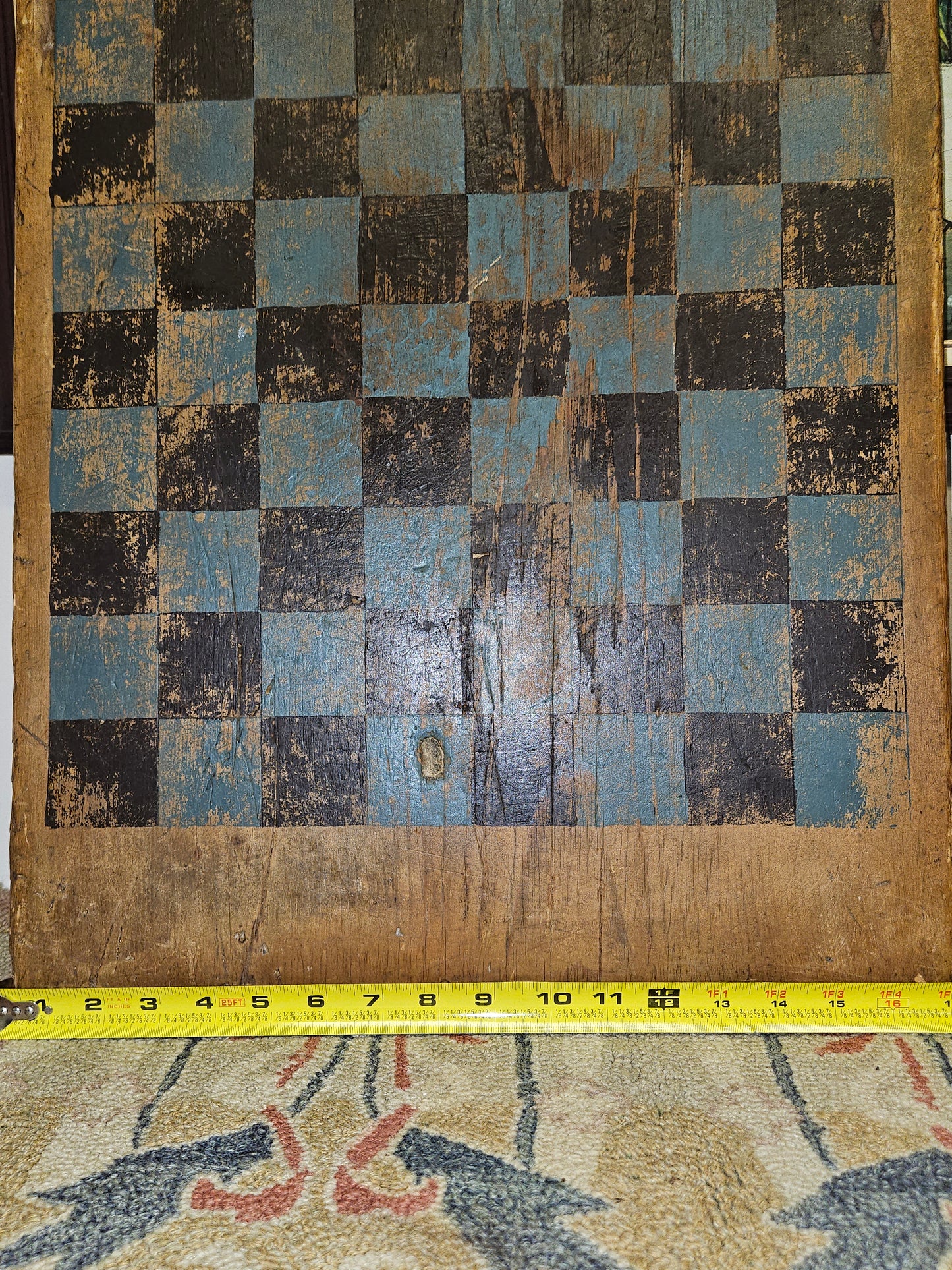Primitive Blue & Black Game Board.