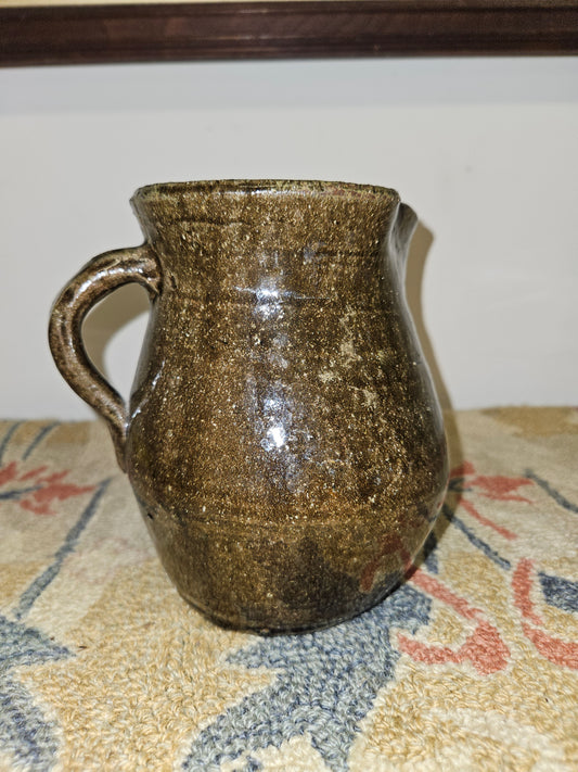 Matthew Hewell Alkaline Glazed Small Pitcher.