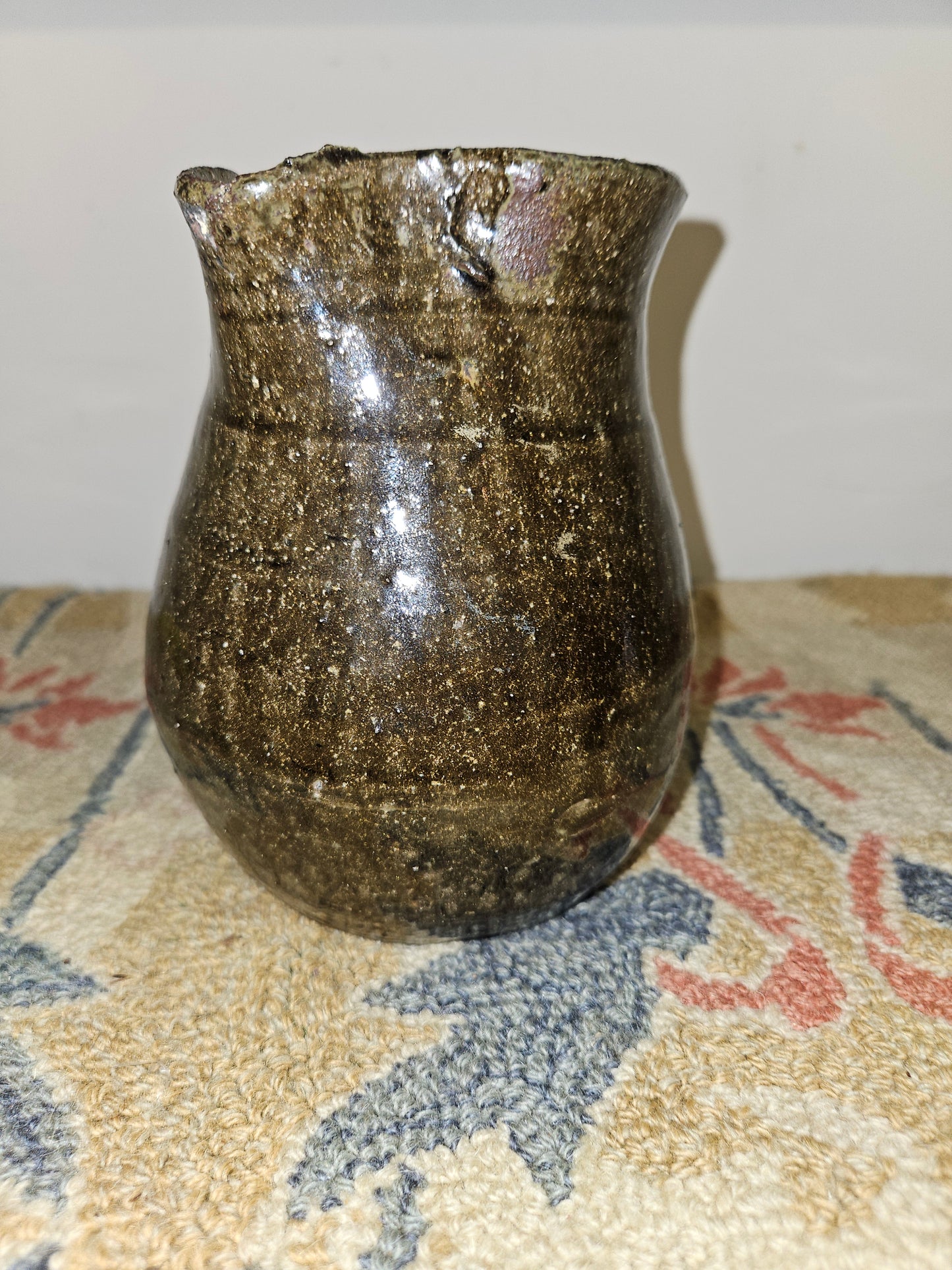 Matthew Hewell Alkaline Glazed Small Pitcher.