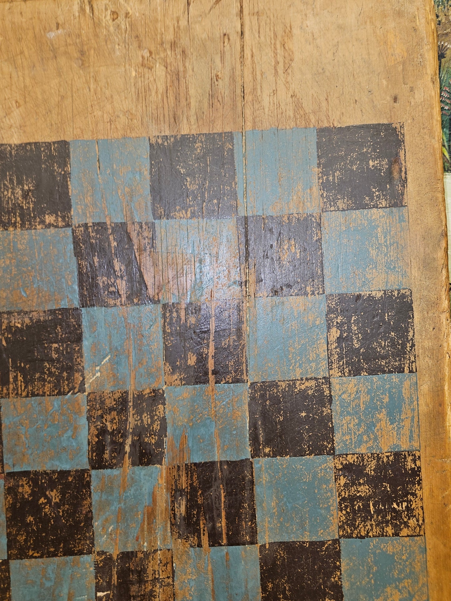 Primitive Blue & Black Game Board.