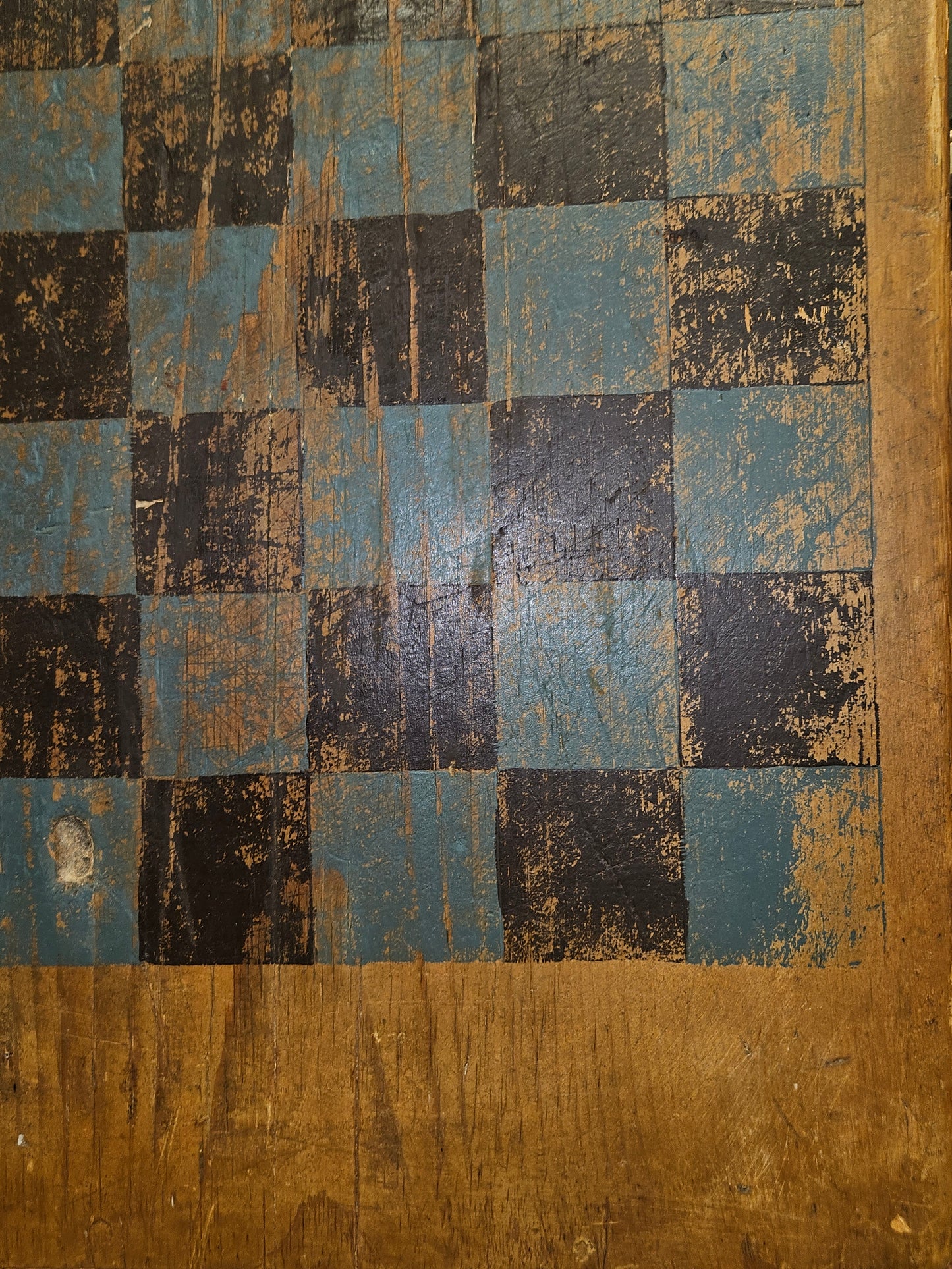 Primitive Blue & Black Game Board.